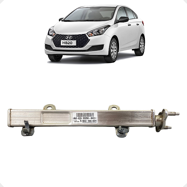 Flauta Bico Injetor Hyundai HB20 1.0 2012 a 2019
