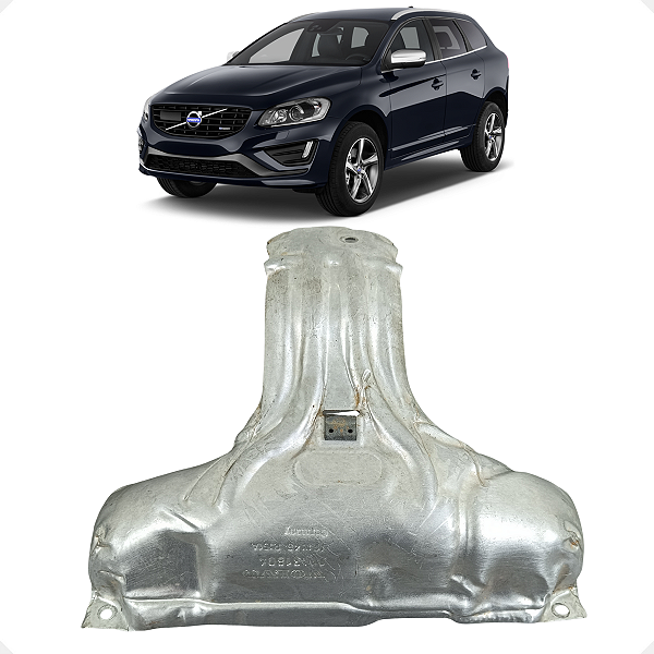 Defletor Coletor Escapamento Volvo XC60 2015 2016 2017