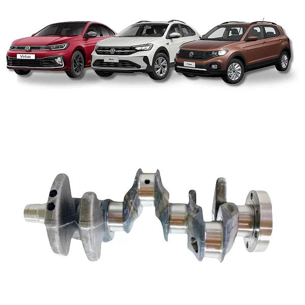 Eixo Virabrequim VW Nivus T-Cross Polo Virtus Up 1.0 12v 3cc