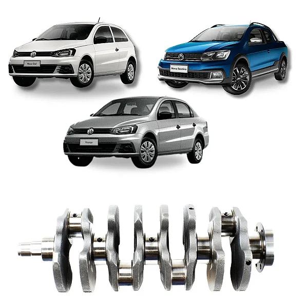 Eixo Virabrequim Gol Vw Saveiro Voyage 1.6 8v Revisado