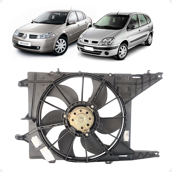 Defletor Ventoinha Scenic Megane 1998 a 2006 C/Detalhe