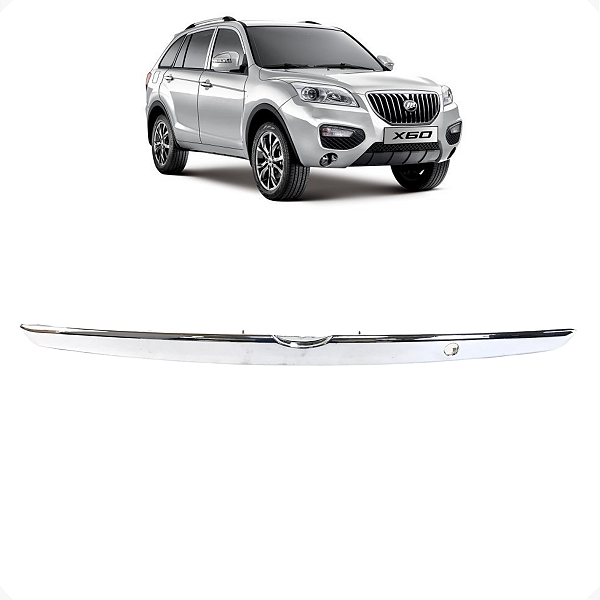 Moldura Luz Placa Tampa Traseira Lifan X60 2016 2017 2018