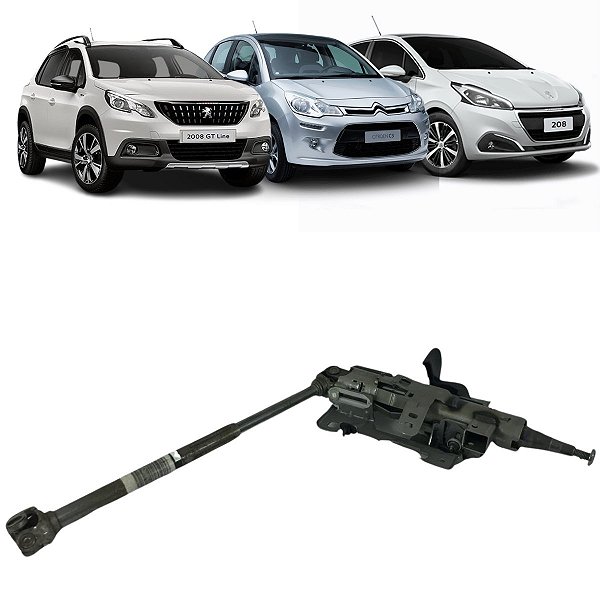 Coluna Direção Peugeot 2008 208 Citroen C3 1.6 2013 a 2019
