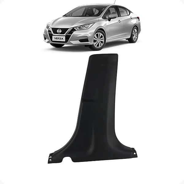Acabamento Coluna Central Esquerda Nissan Versa 2022 a 2024