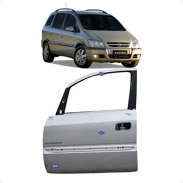 Porta Dianteira Esquerda Chevrolet Zafira 2009 4p Recuperar