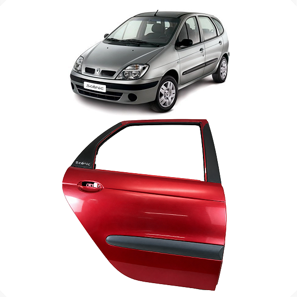 Porta Traseira Direita Renault Scenic 1999 2000 Detalhe