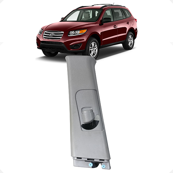 Moldura Coluna Central Esquerda Hyundai Santa Fe 2010 2011