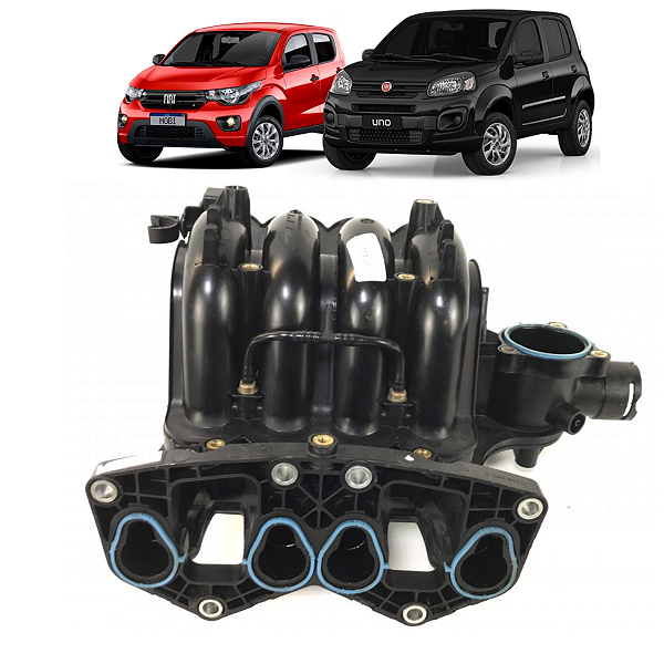 Coletor Admissão Fiat Mobi Uno 1.0 4cc 2016 2017 2018 a 2023