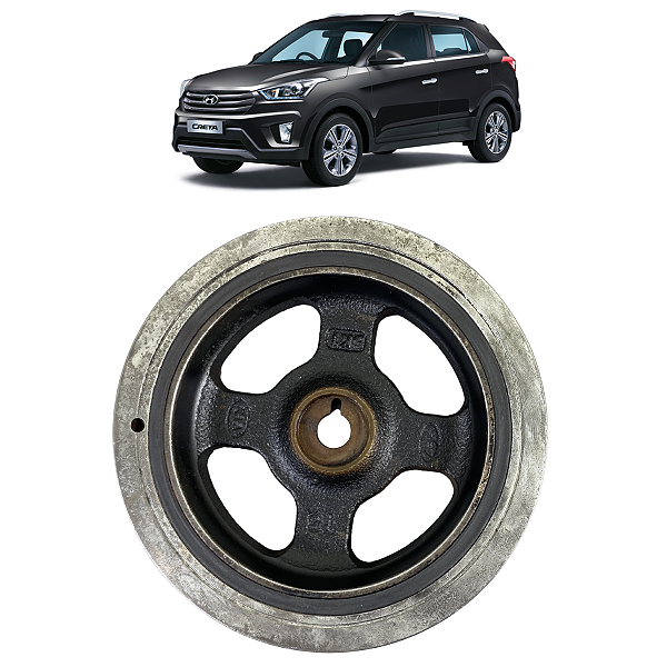 Polia Virabrequim Hyundai Creta 1.6 2017 2018 2019 a 2021
