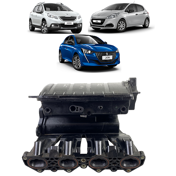 Coletor Admissão Peugeot 308 2008 208 1.6 2015 2016 a 2021