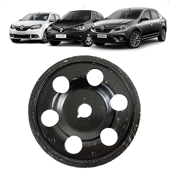Polia Virabrequim Renault Clio Sandero Logan 1.0 2012 a 2014