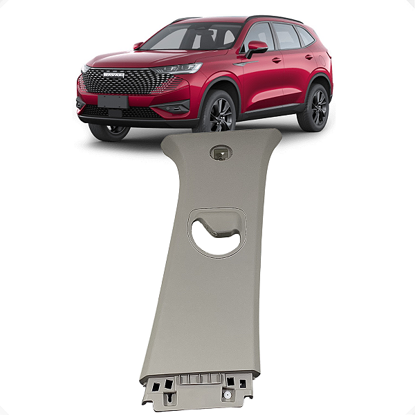 Moldura Coluna Central Direita Haval H6 2023 2024 Detalhe