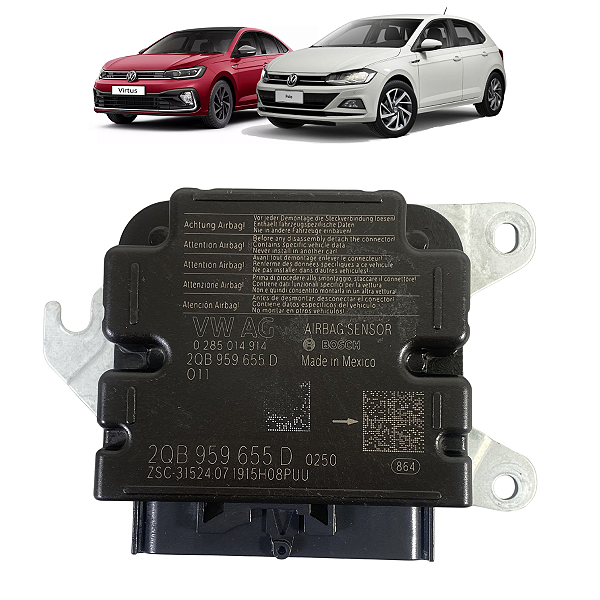 Módulo Airbag Volkswagen Polo Virtus 2019 2020 2021 a 2023