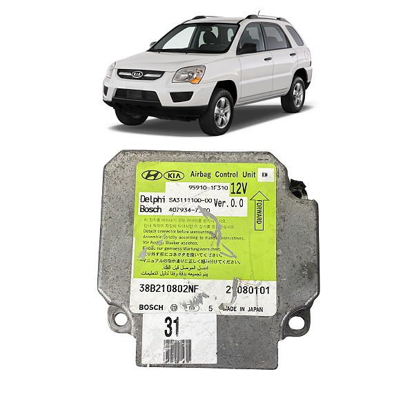 Módulo AirBag Acionado Kia Sportage 2.0 2007 2008 2009 2010