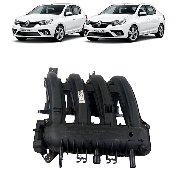 Coletor Admissão Sandero Logan 4cc 1.0 2014 a 2016 Detalhe