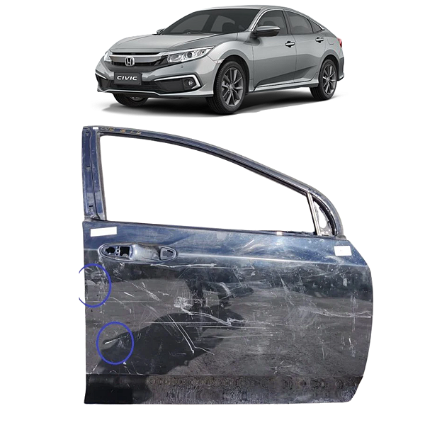 Porta Dianteira Direita Honda Civic 2008 Para Recuperar