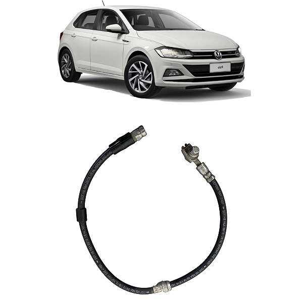 Flexivel Freio Dianteiro Esquerdo VW Polo 2018 2019 a 2022
