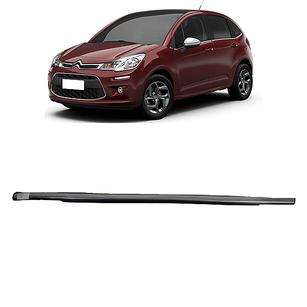 Friso Porta Traseira Esquerda Citroën C3 Exclusive 2018 2019
