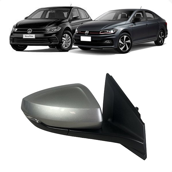 Retrovisor Direito VW Polo Virtus 2018 2019 2020 Detalhe