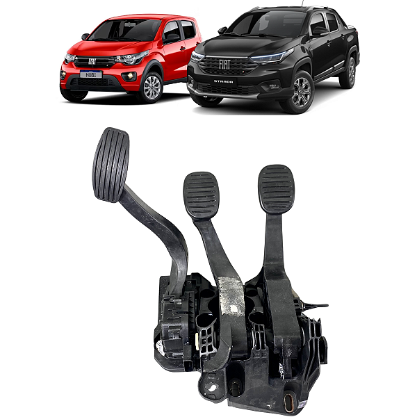 Pedaleira Completa Fiat Mobi Argo Cronos Strada 2016 a 2024