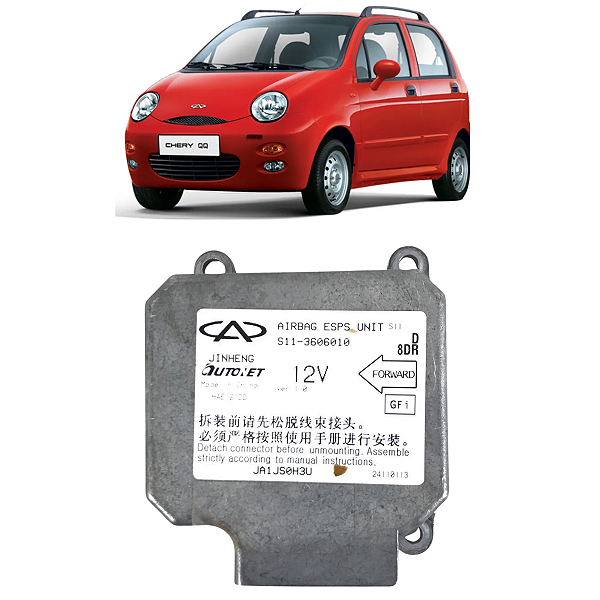 Módulo Airbag Acionado Chery QQ 1.1 2011 2012 2013 2014