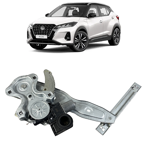 Máquina Vidro Traseiro Direito Nissan Kicks 1.6 2020 a 2022
