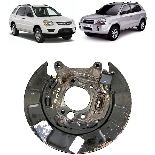 Montante Traseiro Esquerdo Kia Sportage Tucson 2006 a 2010