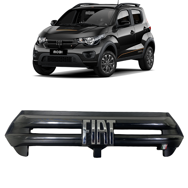 Grade Dianteira Fiat Mobi 2016 2017 2018 2019 a 2023 Detalhe