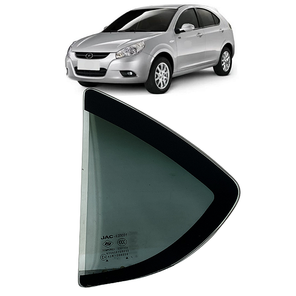 Vidro Fixo Traseiro Esquerdo Jac J3 2011 2012 2013 2014