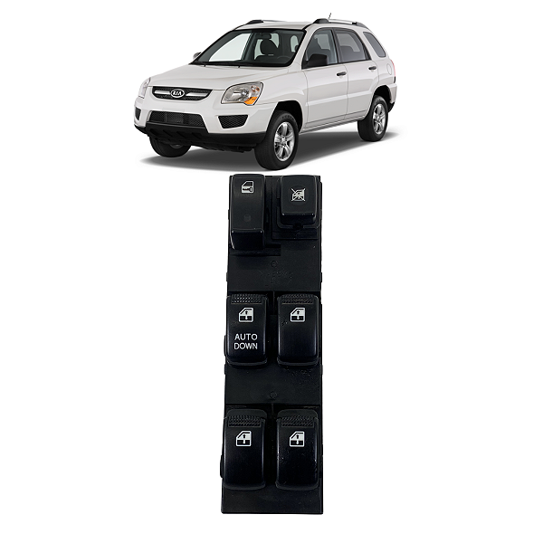 Comando Vidro Elétrico Kia Sportage 2007 2008 2009 2010