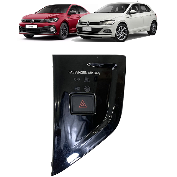 Botão Pisca Alerta VW Polo Virtus 1.0 TSI 2021 2022  2023