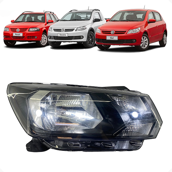 Farol Direito Gol Saveiro Voyage G8 2017 a 2022 Recuperado