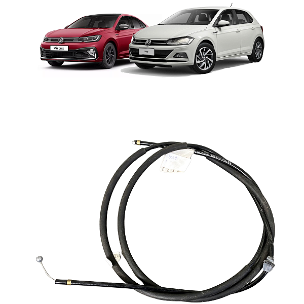 Cabo Abertura Capô Volkswagen Polo Virtus 2018 2019 a 2022
