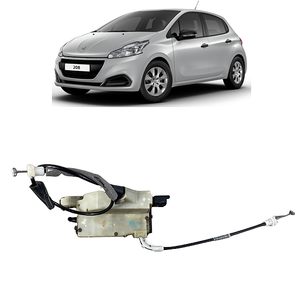 Fechadura Elétrica Dianteira Direita Peugeot 208 2014 a 2019