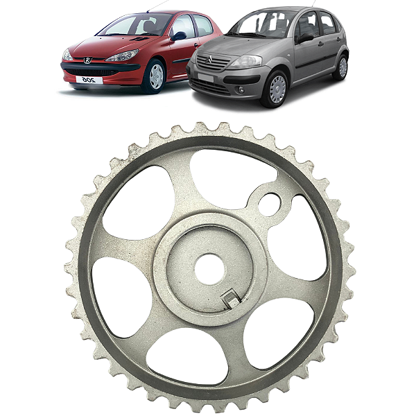 Polia Comando Válvula 206 Citroen C3 1.4 8v 2001 a 2008