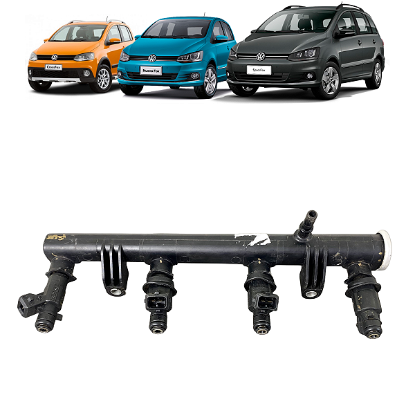Flauta Bico Injetor VW Gol Polo Fox 1.6 1.0 2013 2014 2015