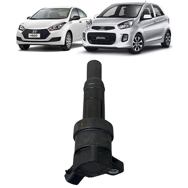 Bobina Ignição Hyundai Hb20 Kia Picanto 1.0 2011 a 2014