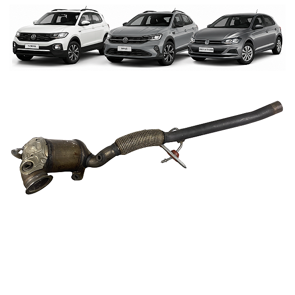 Escapamento Catalisador VW T-Cross Nivus Polo 1.0 TSI 2020