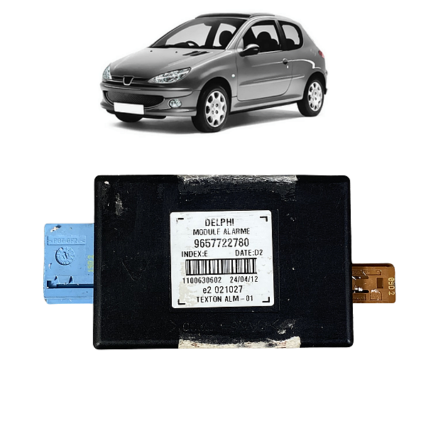 Módulo Alarme Anti-furto Peugeot 206 207 2009 2010 a 2014