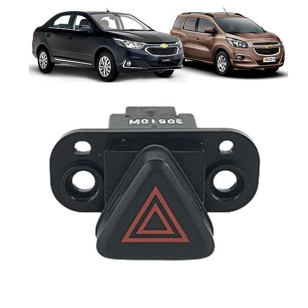 Botão Pisca Alerta GM  Spin Cobalt 2013 2014 2015 a 2018