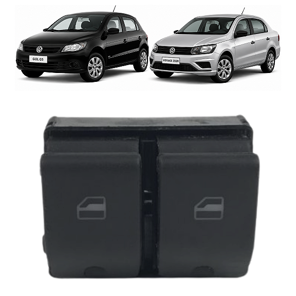 Botão Vidro Elétrico Dianteiro Esquerdo VW Voyage Gol 2020