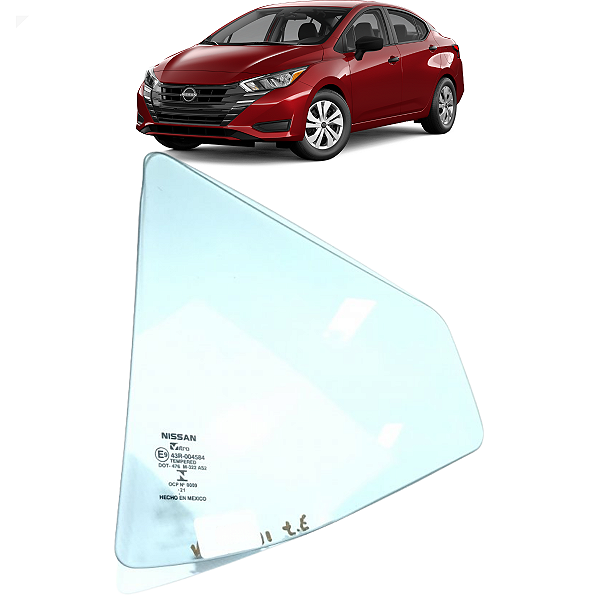 Vidro Fixo Traseiro Esquerdo Nissan Versa 2020 2021 a 2024