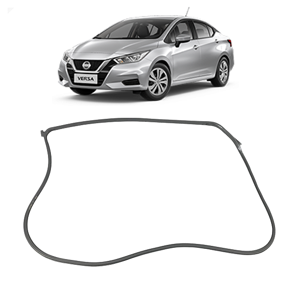 Borracha Anti Pó Porta Dianteira Esquerda Nissan Versa 2022