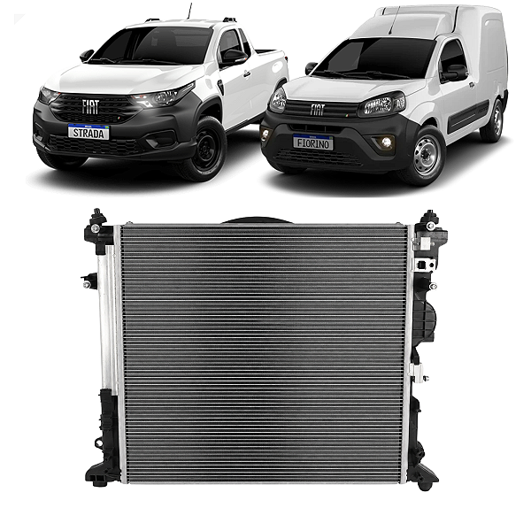 Kit Radiador Fiat  Fiorino Strada 1.3 Firefly 2021 2022 2023