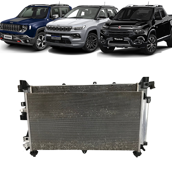 Kit Radiador Jeep Renegade Compass Toro 1.8 2.0 2016 a 2021