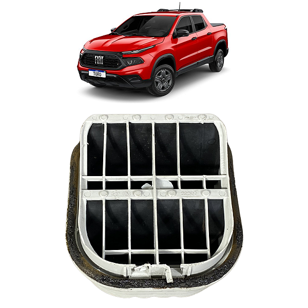 Grade Difusor Ar Traseiro Direito Fiat Toro 2017 2018 a 2023