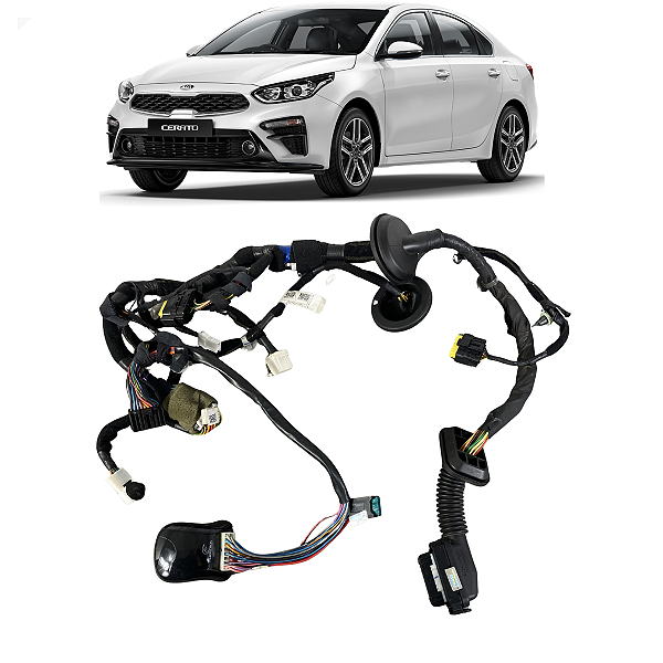 Chicote Porta Dianteira Esquerda Kia Cerato 2017 2018 2019