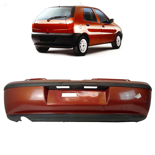 Parachoque Traseiro Fiat Palio 1996 1997 C/Detalhe