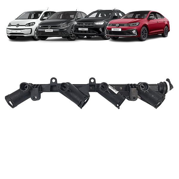 Flauta Bico Injetor Volkswagen Polo Virtus Gol 2018 a 2023