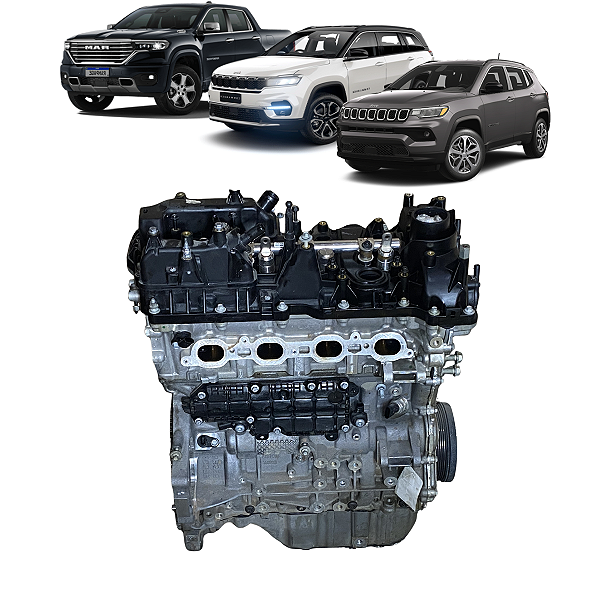 Motor Parcial 272cv 2.0 16v Jeep Compass Commander Rampage